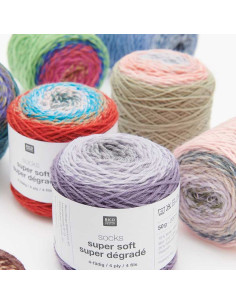 Sockenwolle Socks Super Soft Dégradé Rico Design