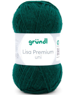 Lisa Premium einfarbiges Strickgarn Gründl