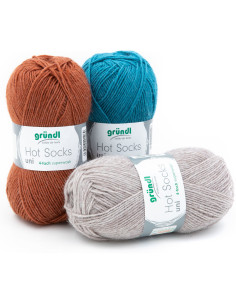 Hot Socks einfarbige Sockenwolle 50 Gründl