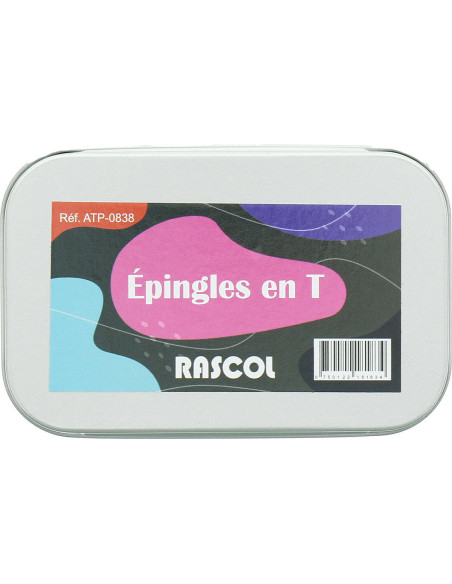 Schachtel mit 150 T-förmigen Stricknadeln von Rascol