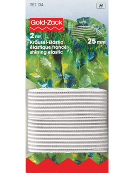 Gerafftes Gummiband