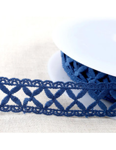 Guipure Gitter - Marineblau