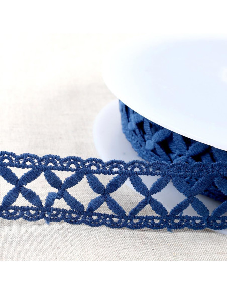 Guipure Gitter - Marineblau