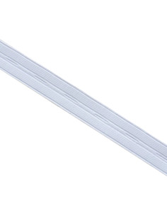 Knopfloch-Gummiband Nylon - Weiß