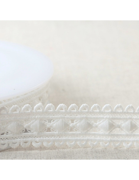Rautenförmige Guipure - Ecru