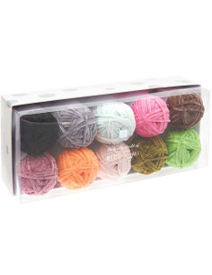 Set mit 10 Knäuel Ricorumi Nilli Nilli Fashion Garn