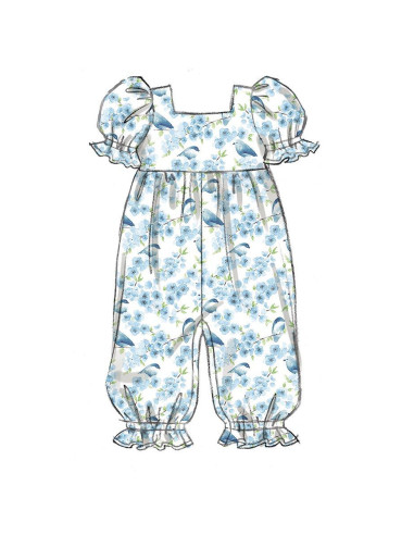 Strampler-Schnittmuster - Butterick 6950