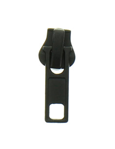 Synthetischer Schieber für Verschluss 6 mm - Schwarz
