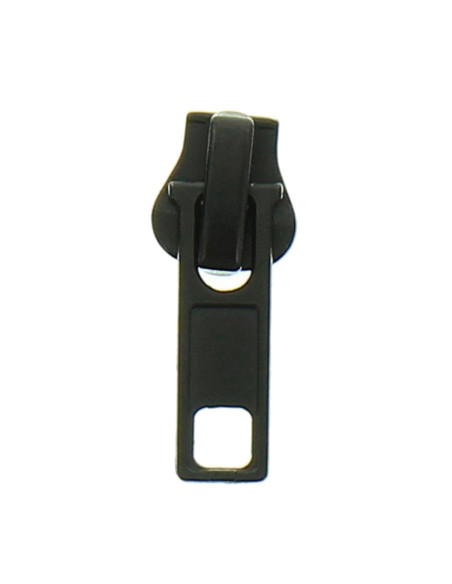 Synthetischer Schieber für Verschluss 6 mm - Schwarz