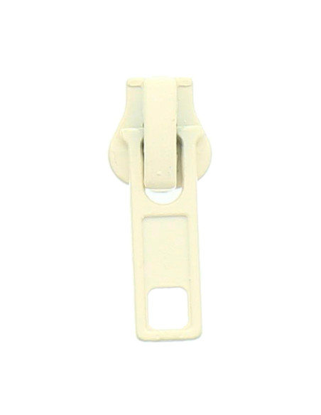 Synthetischer Schieber für Verschluss 6 mm - Ecru