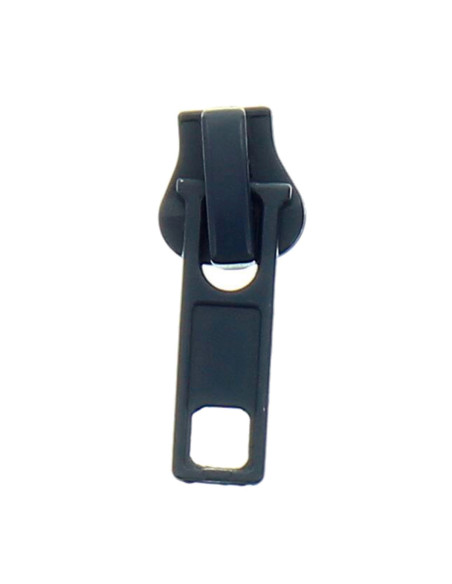 Synthetischer Reißverschluss-Schieber 6 mm - Marineblau