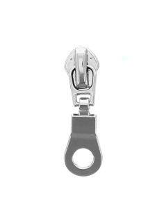 Schieber für Nylon-Reißverschluss 5 mm - Silber