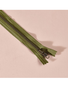 Metallreißverschluss Matcha Leaf 30 cm - Atelier Brunette