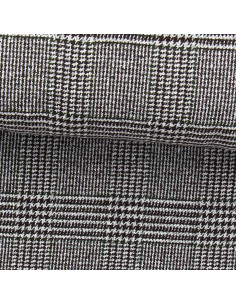 Fantasie-Wollstoff für Mantel - Hahnentritt in Braun und Khaki
