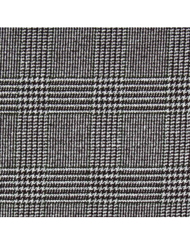 Fantasie-Wollstoff für Mantel - Hahnentritt in Braun und Khaki