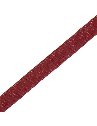 Glitzernder Baumwollgurt für Tasche - Bordeaux