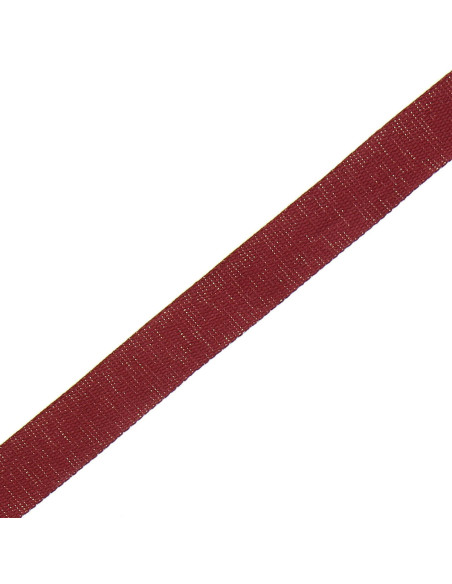 Glitzernder Baumwollgurt für Tasche - Bordeaux