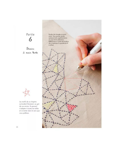 Sashiko-Stickbuch verziert