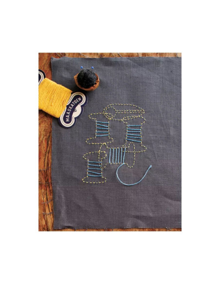 Sashiko-Stickbuch verziert