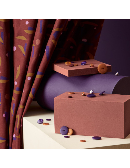 Java Rust Viskose-Crêpe-Stoff - Atelier Brunette