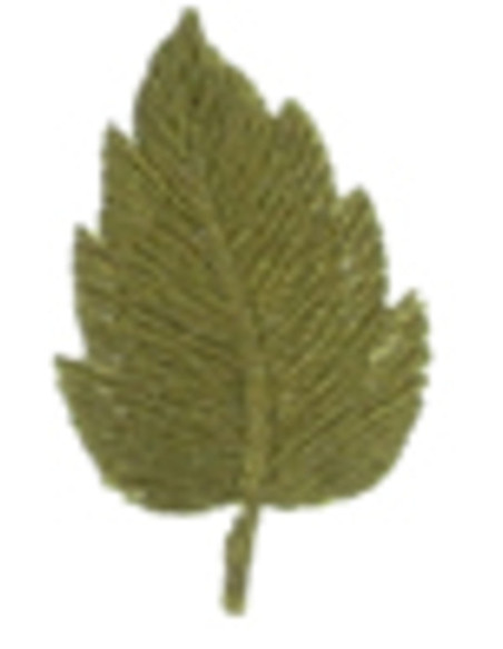 Bügelaufnäher Blatt Khaki