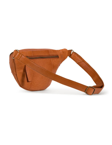 Muud Vegas Gürteltasche aus Leder - Whisky