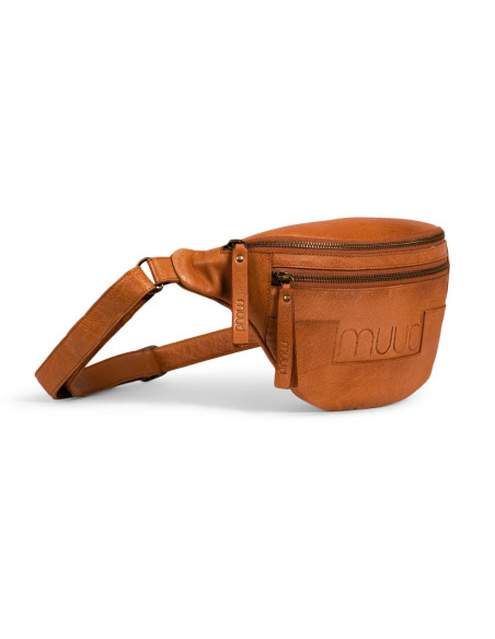 Muud Vegas Gürteltasche aus Leder - Whisky