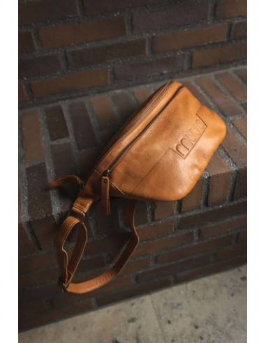 Muud Vegas XL Gürteltasche aus Leder - Whisky
