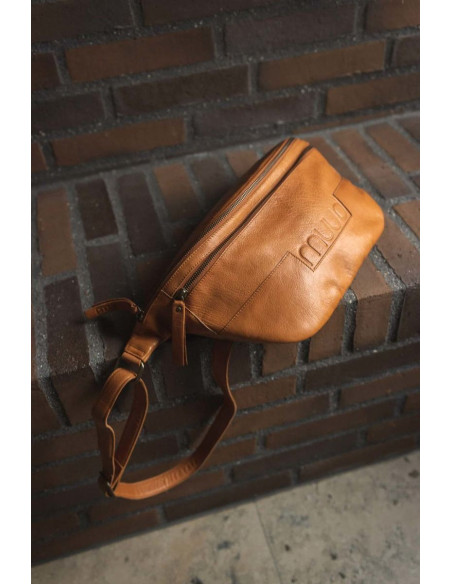 Muud Vegas XL Gürteltasche aus Leder - Whisky