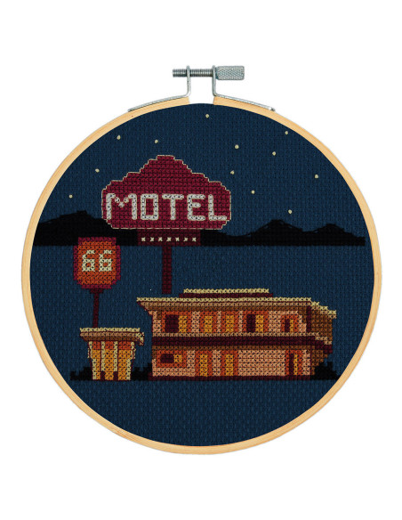 Kreuzstich-Stickset - Motel