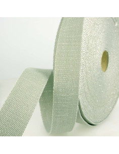Lurex-Taschengurt - Grau und Silber