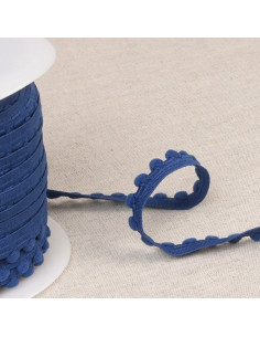 Elastische Pompons - Marineblau