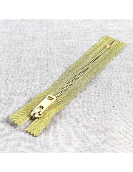 Metallverschluss Lurex - Gold