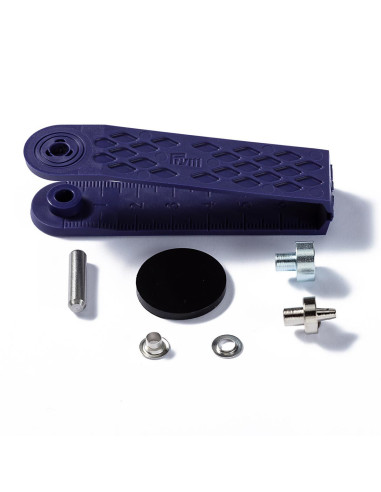 Schachtel mit 50 Ösen 4 mm mit Befestigungswerkzeug - Silber