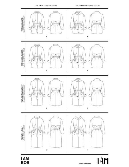 Trenchcoat-Muster Bob - Ich bin Muster