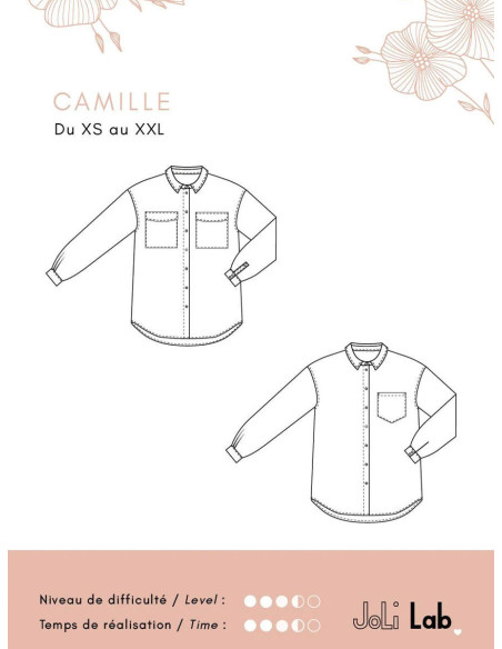 Camille Hemdbluse Schnittmuster - Joli Lab