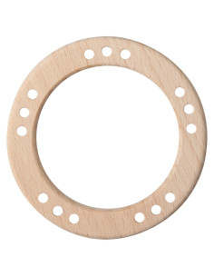 Holzringe mit Löchern - 80 mm