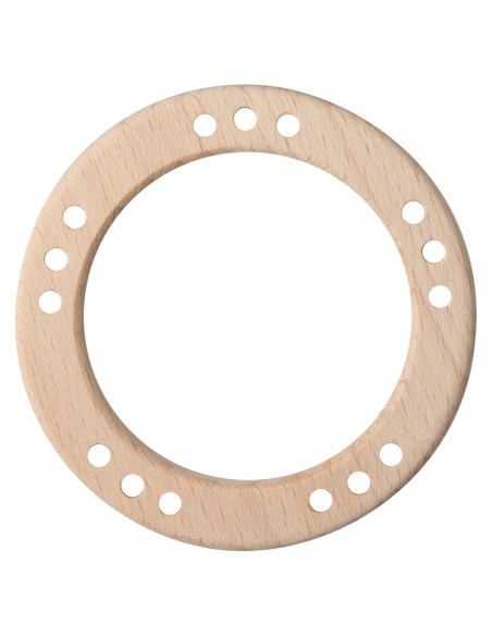 Holzringe mit Löchern - 80 mm