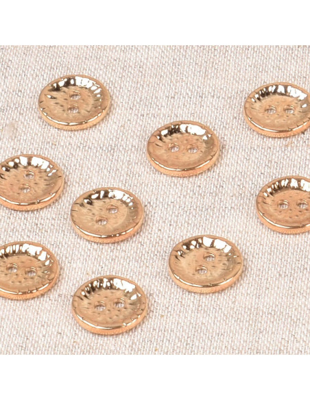 Fantasie-Metallknopf 11 mm - Gold