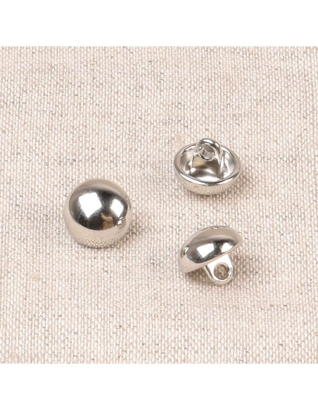 Metallkugelknopf - Silber