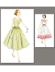 Vintage-Kleid Schnittmuster 1957 - Vogue 8789