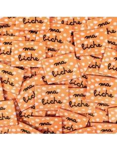 Set von 5 gewebten Etiketten - Mein Reh
