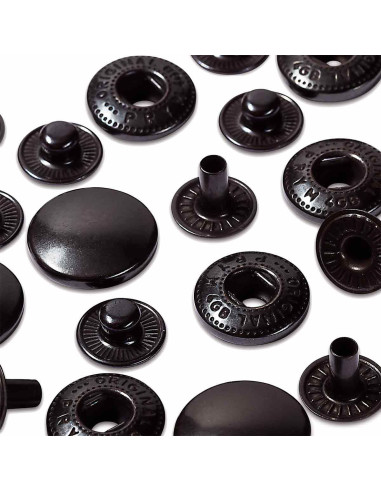 Nachfüllpackung mit 10 Anorak-Druckknöpfen 15 mm Bruni