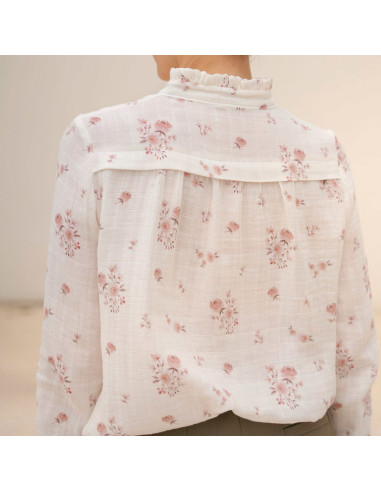 Glam Blusenmuster mit Schlitz-Ausschnitt - Anna Rose Muster