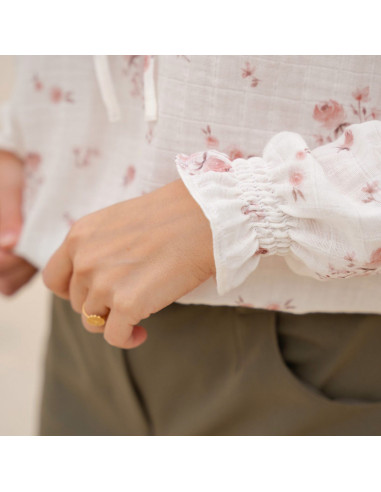 Glam Blusenmuster mit Schlitz-Ausschnitt - Anna Rose Muster