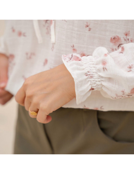 Glam Blusenmuster mit Schlitz-Ausschnitt - Anna Rose Muster