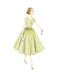 Vintage-Kleid Schnittmuster 1957 - Vogue 8789 2