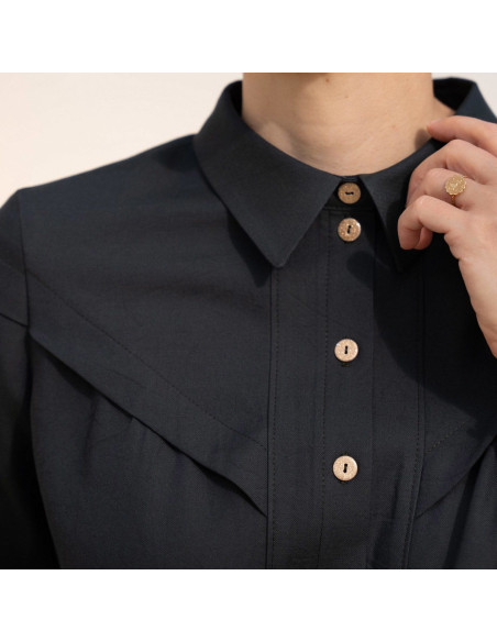 Glam Blusenmuster mit Knöpfen - Anna Rose Muster