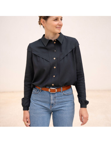 Glam Blusenmuster mit Knöpfen - Anna Rose Muster