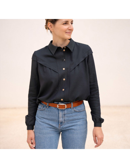 Glam Blusenmuster mit Knöpfen - Anna Rose Muster